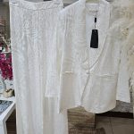 ست کت و شلوار سفید ترک برند SATEEN