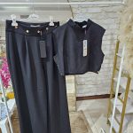 ست تاپ و شلوار مشکی ترک