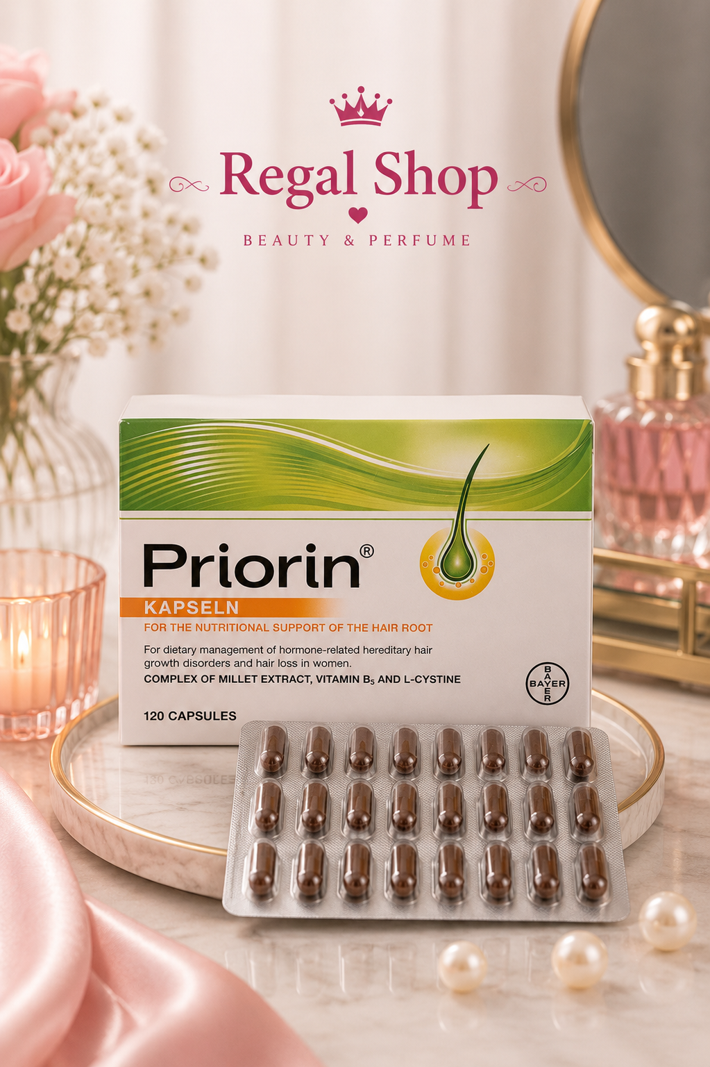 مکمل مو پریورین PRIORIN آلمانی ورقه ایی