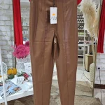 شلوار چرم قهوه ایی ZARA