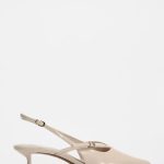 کفش پاشنه کوتاه کرم zara