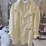 شومیز زرد کره ایی ترک