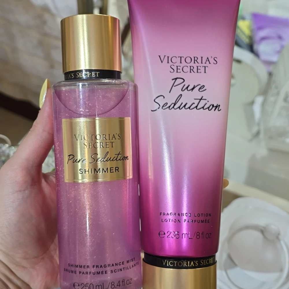 بادی اسپلش شاین دار+لوسیون ساده ویکتوریا سکرت رایحه pure seduction