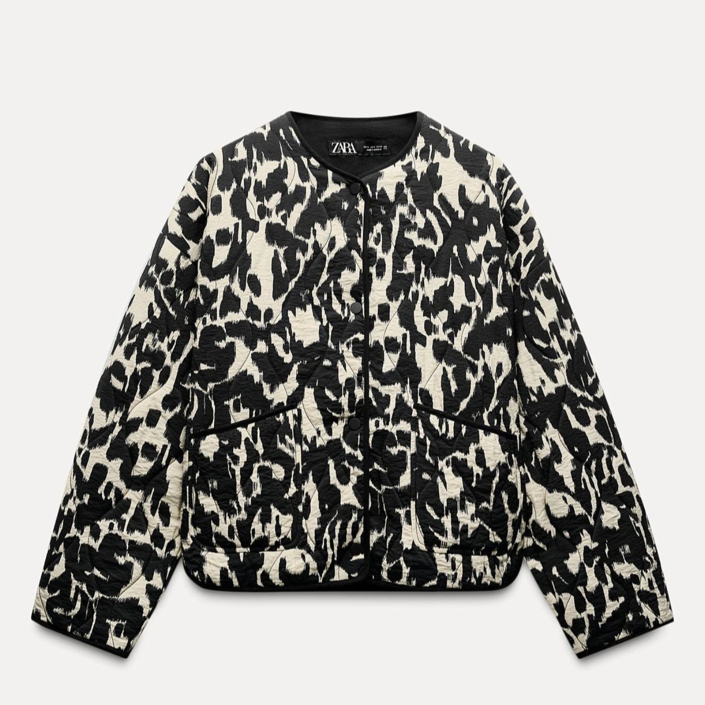 Screenshot_20251022_165614_Gallery کت کرم مشکی طرحدار zara - Image 1