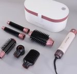 سشوار 6 کاره انزو طرح دایسون رنگ کاربنی/مسی - Image 3