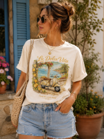 تیشرت ترک طرح dolce vita