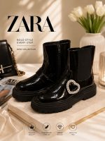 بوت مشکی زارا zara